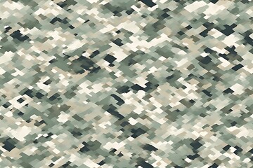 ia generated. Digital camouflage pattern in green and beige tones, ideal for military backgrounds, tactical designs, and outdoor-themed projects.
