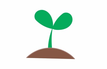 新芽　シンプルイラスト