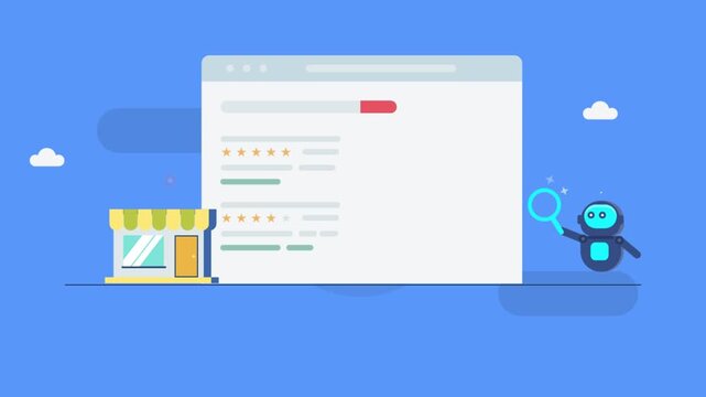 AI search delivers local business results, interactive map and virtual assistant to communicate with near by business, AI driven local SEO.