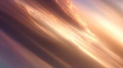 Abstract Background with Dynamic Diagonal Light Streaks and Sunset Colors