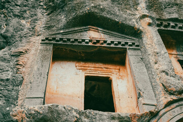 Fototapeta premium Termessos (Greek Τερμησσός Termēssós), also known as Termessos Major (Τερμησσός ἡ μείζων), was a Pisidian city built at an altitude of about 1000 metres at the south-west side of Solymos Mountain