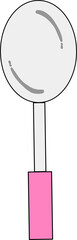 Frying spoon illustration 