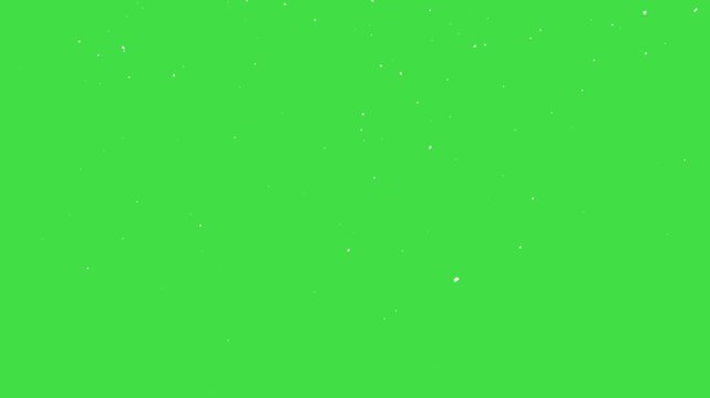 Falling snow seamless loop, snowflakes falling across a green sky, snowing overlay chroma key, real snow fall, flakes to down, snowfall overlay green screen, snow winter holiday background