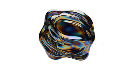 Metallic smear interacting with minimal floating shapes