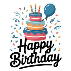 birthday cake with candles