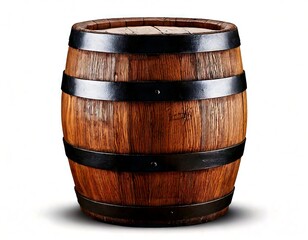 Obraz premium Separated Antique Wooden Barrel