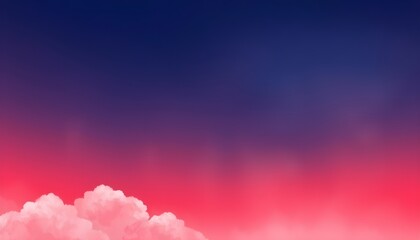 남색과코랄색이섞인수채화하늘배경