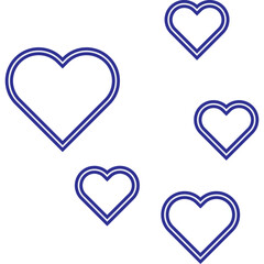 Neon Hearts Illustration