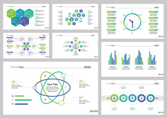 Eight Logistics Slide Templates Set