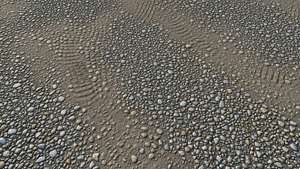 Pebble Beach Texture - A Detailed Look at Coastal Erosion.