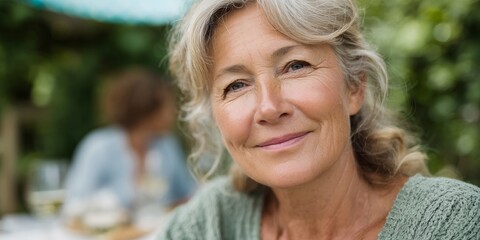 Woman with a smile on her face