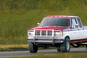 Modern utility pickup with tuned diesel motor © AlexGo