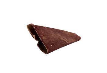 Detailed view of curled brown sandpaper , rough texture.