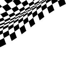 Naklejka premium Racing Flag Corner