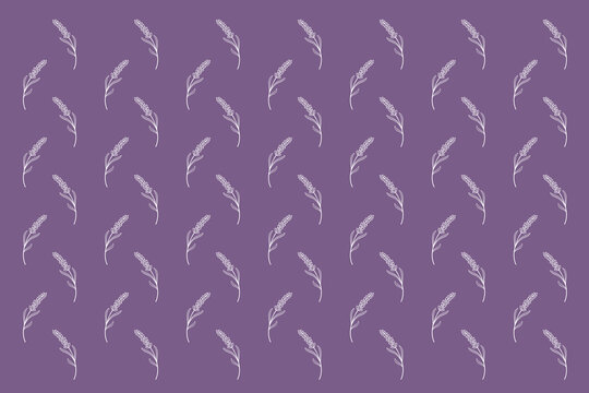 lavender flower pattern background, seamless pattern