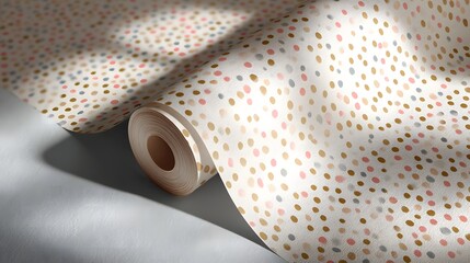 Dotted pattern wallpaper cute minimal layout