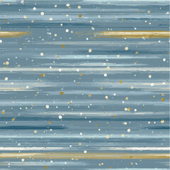 Seamless pattern of hand-painted horizontal stripes and polka dots