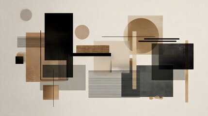 Minimal composition, clean shapes