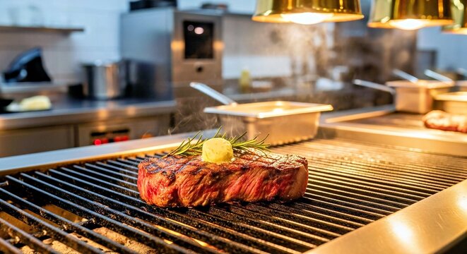 cooking in a restaurant