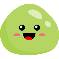 Cute Cartoon Mochi Character Illustration