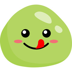 Cute Cartoon Mochi Character Illustration