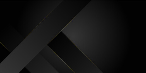 Abstract Luxury background. polygonal pattern. black and gold lines. Vector illustration.