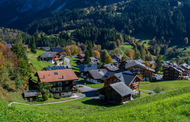 Beautiful village of Grindelwald, Switzerland