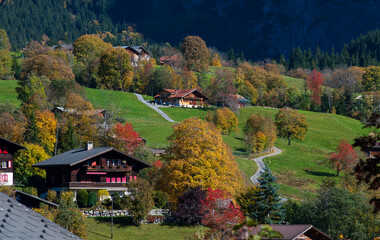 Beautiful village of Grindelwald, Switzerland