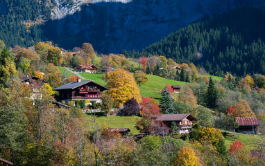 Beautiful village of Grindelwald, Switzerland