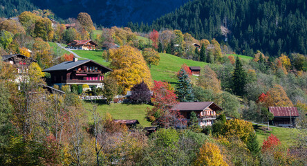 Beautiful village of Grindelwald, Switzerland