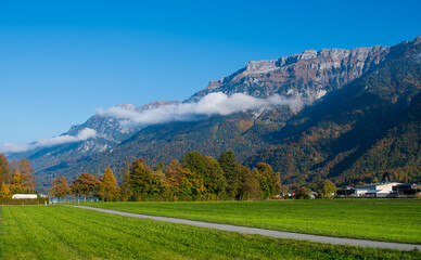 Beautiful autumn mountain scenery