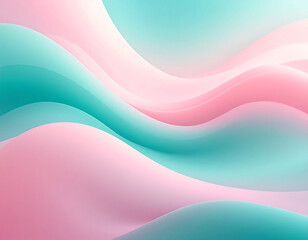 Dreamlike waves of color abstract art digital design serene environment fluid viewpoint