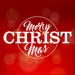 merry christmas greeting card