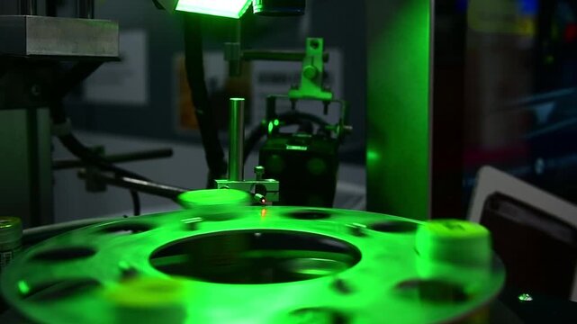 Multi sensor vision CMM machines for inspection high precision bottle cap during working in industrial