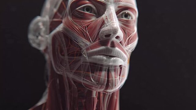 Detailed Anatomical Visualization of the Human Head and Neck.