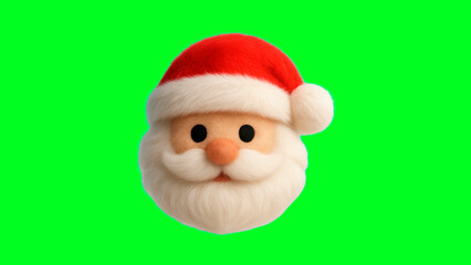 Obraz premium Santa Claus face illustration