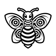 A solid style icon showing an anthophila symbol