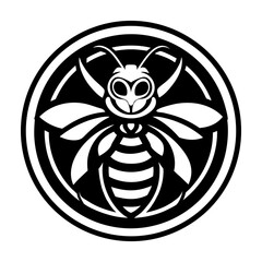 A solid style icon showing an anthophila symbol