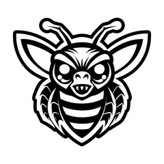 A solid style icon showing an anthophila symbol