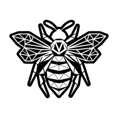 Filled style icon depicting a honeybee creature