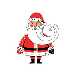 Festive santa claus illustration adorned with christmas spirit and joyful holiday atmosphere for