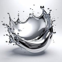 Liquid metal crown splash