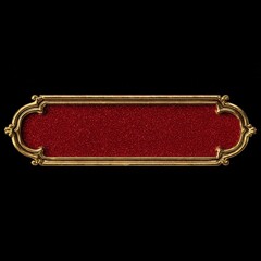 Detailed 3D-rendered frame in rich red and gold colors with ornate decorations, ideal for luxury invitations, festive cards, and elegant designs.