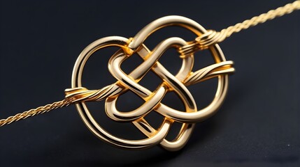 Eternal Bond: Luxurious Golden Celtic Knot Jewelry