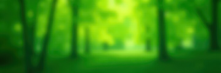 Abstract green bokeh lights, blurred nature scene, landscape, bokeh lights, garden