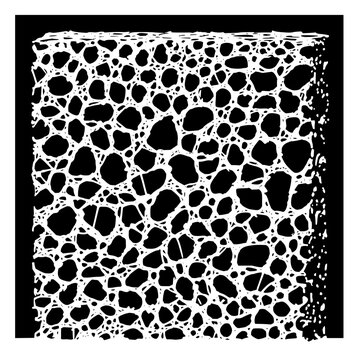 White porous material texture background vector illustration for graphic design and web design use cases