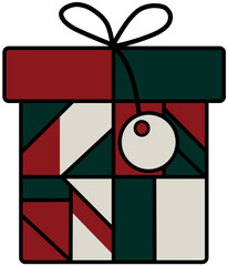 Present gift box for Christmas and New Year