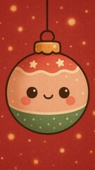 Fototapeta premium Cute festive ornament mobile wallpaper