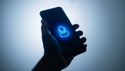 Connect with ease using a social media app on your mobile phone, reaching out to friends and family in a modern and convenient way with a simple tap