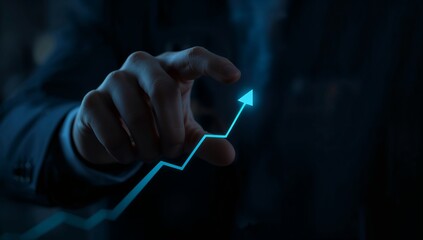 Watch your business growth soar with this dynamic data chart showing upward success and financial progress, use it to showcase market trends today